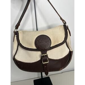 Duluth Pack Medium Canvas Leather Saddle Bag Natural Color